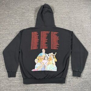 Zach Bryan Quittin Time Tour 2024 Hoodie Mens Medium Black Country Music Relaxed